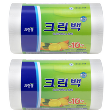 크린랩 크린롤백 17cm x 30cm, 1000개입, 2개