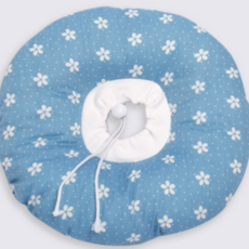 You&Me寵物靠墊頸圈 藍色 花朵 M FYQ011, 1個