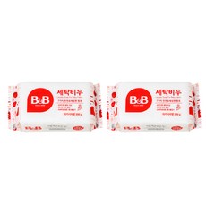 비앤비 유아의류용 세탁비누 아카시아, 200g, 2개