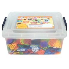 OZ TOY Ari 拼圖積木收納箱 幾何圖樣 500p, 1個, 隨機出貨