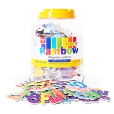 ariati 韓文英文數字彩虹拼圖磁鐵 5款組, 1組