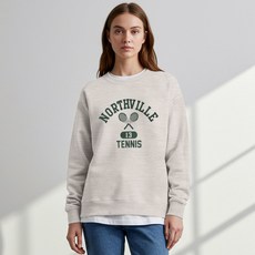 andrewforeman Moon Collection 男女通用網球Oversize印花大學T