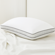 KIT HOME 防蟎網眼立體側邊超細纖維枕芯, 1個, 白色