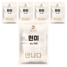 곡물을만나다 국산 현미, 1kg, 5개