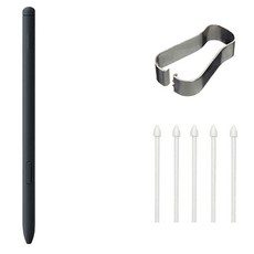 비즈 갤럭시탭 S6 / S7 / S8 / S9 / S10 호환 spen 터치펜 + 교체형 펜촉 5p + 핀셋 세트, 차콜블랙, 1세트 가전디지털/태블릿PC 반품 최저가 13,500원