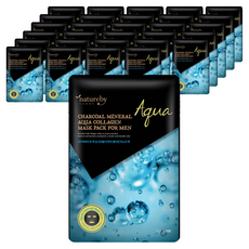 Nature by For Men 木炭礦物水性膠原蛋白面膜, 25ml, 100個