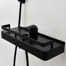 層架型 Jet 黑色淋浴水龍頭, 1個