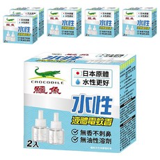 鱷魚 水性液體電蚊液 2瓶, Transparent