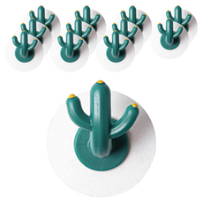 TheFlow 北歐可愛仙人掌黏貼式掛勾, 混合色, 12個