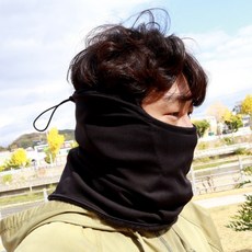 WIZ-MAX SPORT 100% 韓國冬季護頸套男女通用高爾夫攀岩 Moktosi, 黑色