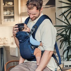 베이비뵨 베이비 캐리어 하모니 3D 메쉬, 네이비 블루