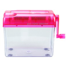 HIDDENTEM 家用迷你手動文件碎紙機A6, 單品, 紅色的