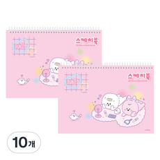 아이비스 스케치북 숑숑프렌즈 화장, 8절, 10개, 25매
