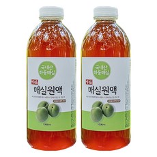 예가촌 100% 하동 국산 발효 매실원액, 1L, 2개