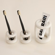 DALPAENGI LIVING 圓滾滾牙刷架 S 2入+L組, 1套, 奧利奧