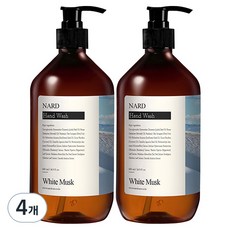 NARD Refresh香水洗手乳 白麝香, 4瓶, 500ml