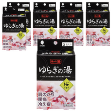 novopin 和的湯 入浴劑 櫻花香 Set 5入, 125g, 6盒
