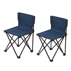 comet 戶外休閒折疊露營釣魚椅 大, 海軍藍, 2個