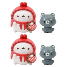 Molang 童話系列 小紅帽公仔套組, 2個