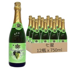 七星 白葡萄氣泡飲料, 750ml, 12瓶