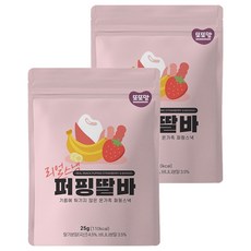 또또맘 유아용 리얼 퍼핑 스낵, 딸바, 2개, 25g