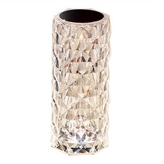 夢幻16色 水晶燈 -E 直徑9*高度20cm USB充電觸摸燈, 動態變換水波紋