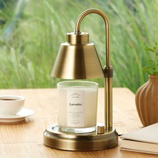 에인디 불빛높이조절 초초 빈티지골드 워머+워머전용 소이캔들 280g세트, 라벤더, 1세트