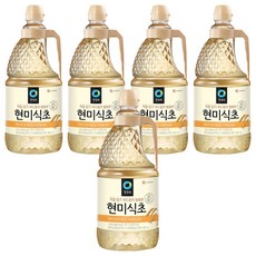 청정원 현미식초, 1.8L, 5개