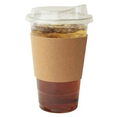 Inp PET冰杯 + 飲用杯蓋 + 杯套套組, 550ml, 1組, 25組