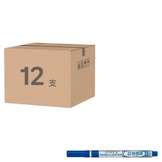 SIMBALION 雄獅 油性細字奇異筆 600, 藍色, 12支