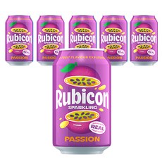 Rubicon 百香果碳酸飲料, 330ml, 6個