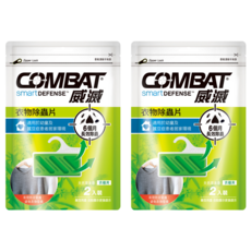 COMBAT 威滅 衣物除蟲片 衣櫃用 吊掛式 6個月長效除蟲, 2包, 2片