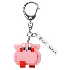 Nintendo 任天堂 SWITCH NFG-07卡比滿腹 鑰匙圈,可愛造型,安全材質, 1入