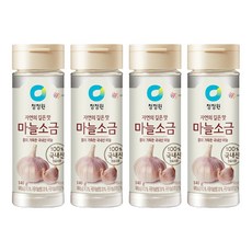청정원 마늘소금, 140g, 4개