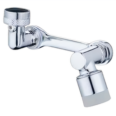 機械水龍頭 3D旋轉兩段式出水 鋅合金材質 節水省錢, 9x4x8.5cm, 1個