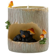 上手家居 樹洞香氛蠟燭 香薰蠟燭/芳香蠟燭/蠟燭香氛/精油蠟燭, 1個, 白茉莉薄荷, 236g