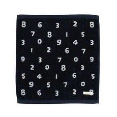 SOU SOU 日本丸真 純棉小方巾 數字經典 W25xL25xH0.5cm, 1條