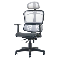 透氣辦公椅 台灣製 P-09 白色, 1個