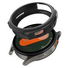 Spigen Galaxy Watch 側邊保護 Liquid Air 保護殼 ACS07899, 霧面黑