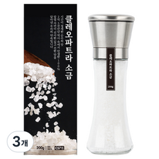 클레오파트라솔트 굵은 소금 그라인더형, 200g, 3개