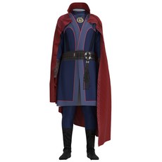 時尚365醫生魔術師超級英雄紅色披風全套萬聖節服裝 T0504