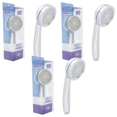 Jb JEIL BATH 防滴水節水蓮蓬頭, 鉻色, 3個