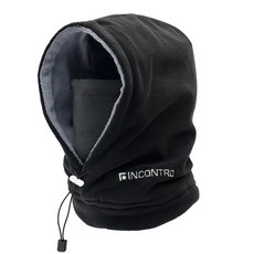 INCONTRO 素色雙層保暖帽子, 黑色