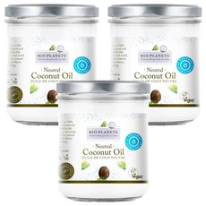 BIO PLANETE 碧歐星球 天然冷壓初榨去味椰子油, 400ml, 3罐