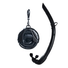 Sporasub Gogo 捲收式呼吸管 + 收納盒, 黑色