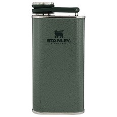 STANLEY 台灣公司貨 經典系列 寬口酒壺 錘紋綠 230ml, 1個