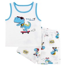 Maykids 男童 Speed Dino 無袖變色家居服上下套裝