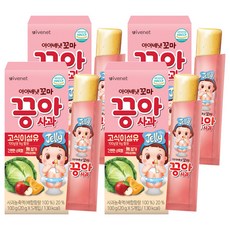 韓國 ivenet 兒童順暢果凍 蘋果, 4個, 100g