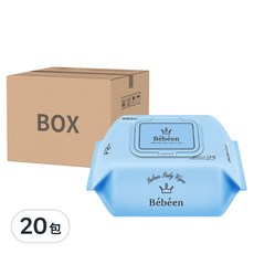 Bebeen 雙層嬰兒濕巾 外出隨身款 6道純淨製程 國際EWG安全成分, 65g, 25張, 20包