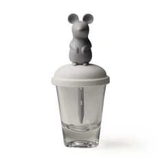 QUALy 玻璃冰棒杯 6 x 6 x 14.3cm, 幸運小鼠, 1個